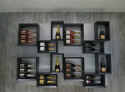 modern wine rack